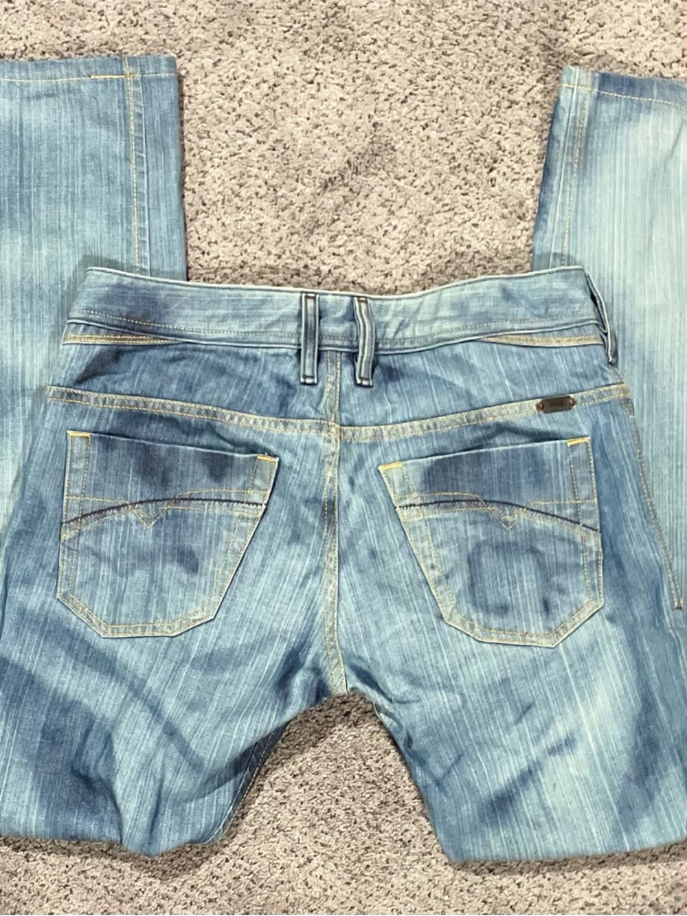 Diesel IAKOP 0088Z distressed dirty wash slim tapered jeans rare vintage fade